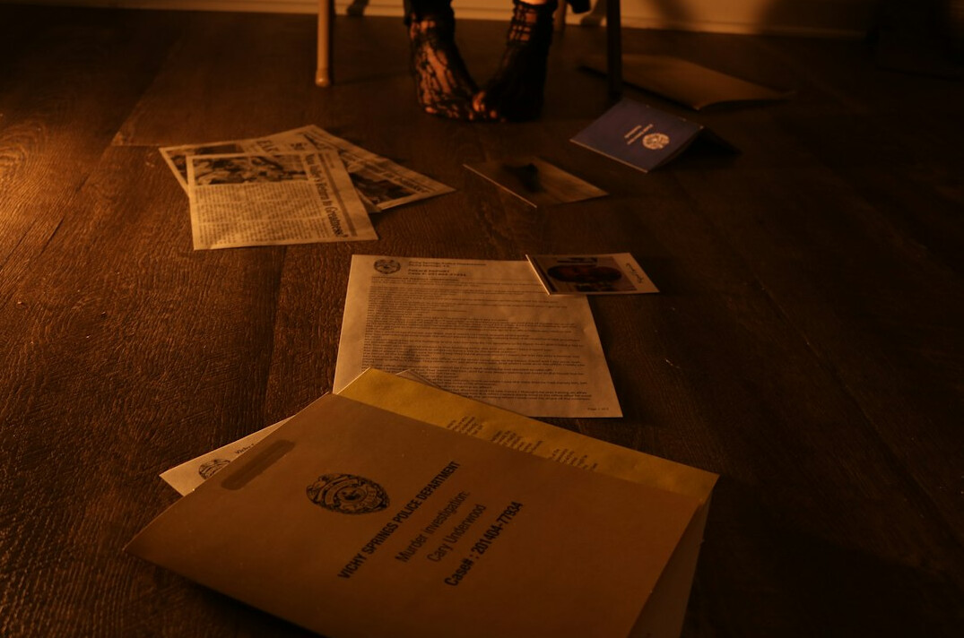 detective at crime scene