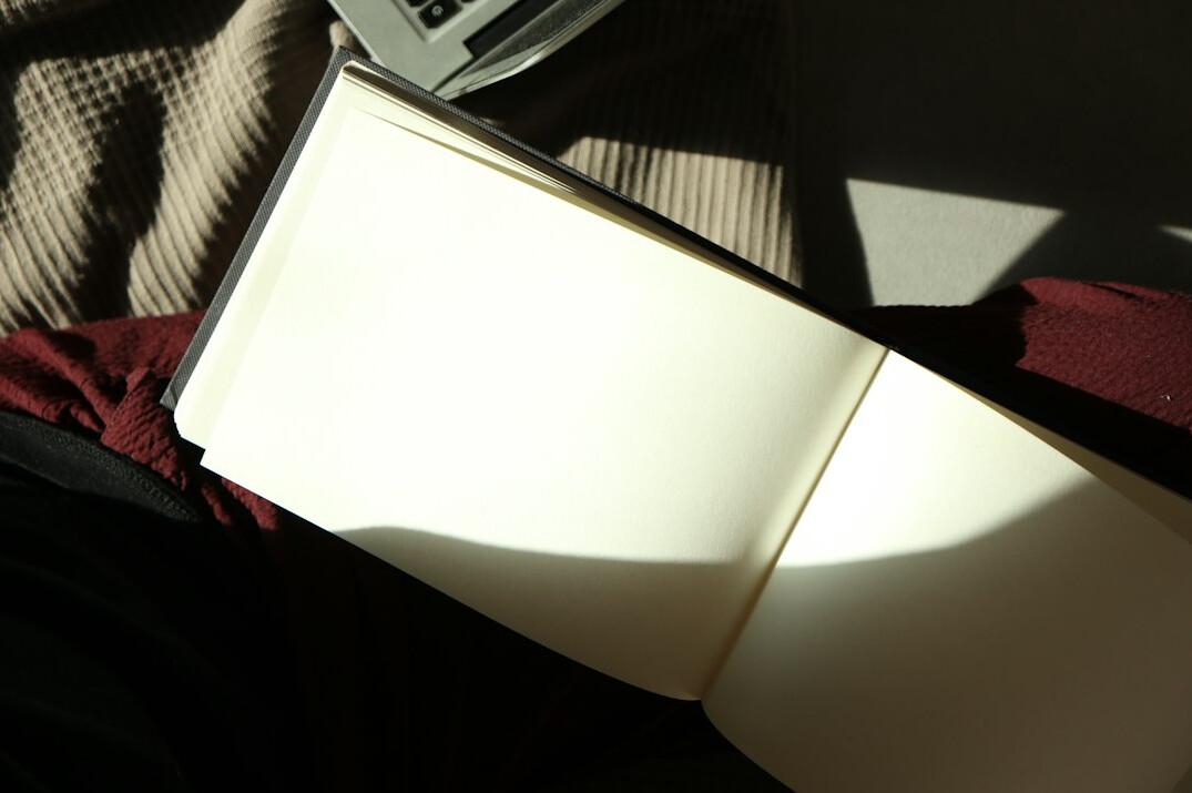 open book with dramatic lighting